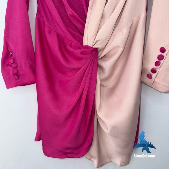 1154 NWT Choosy In a Mood Dress - Size 2 - Fuschia/Blush - Picture 4 of 16